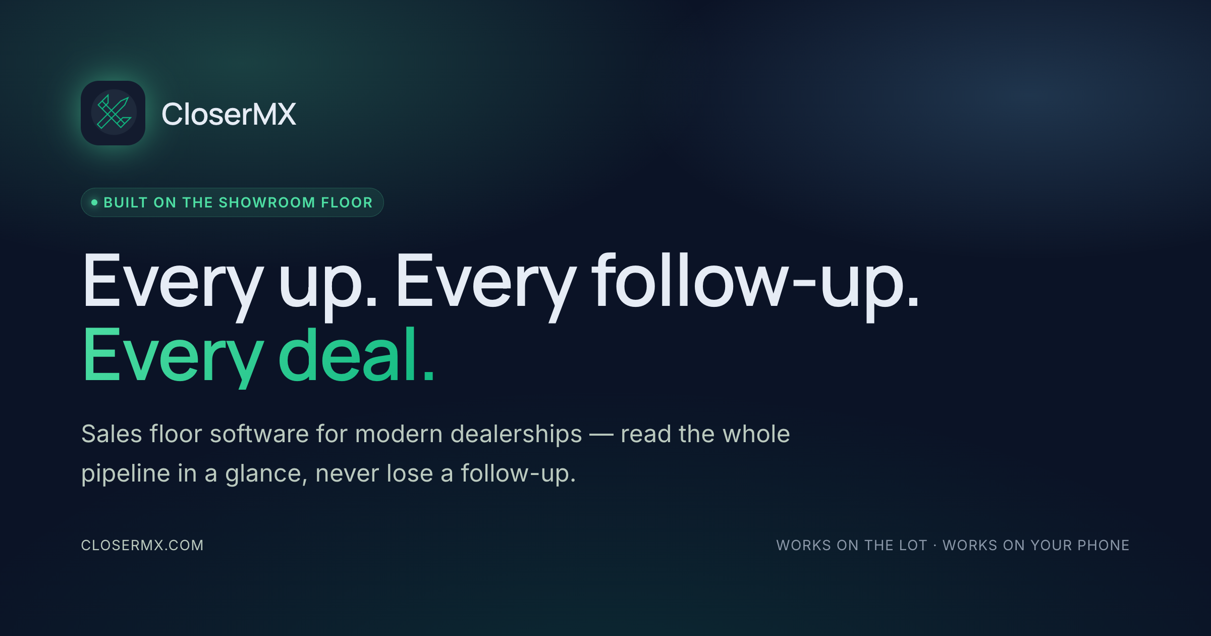 CloserMX — deal-tracking platform for salespeople