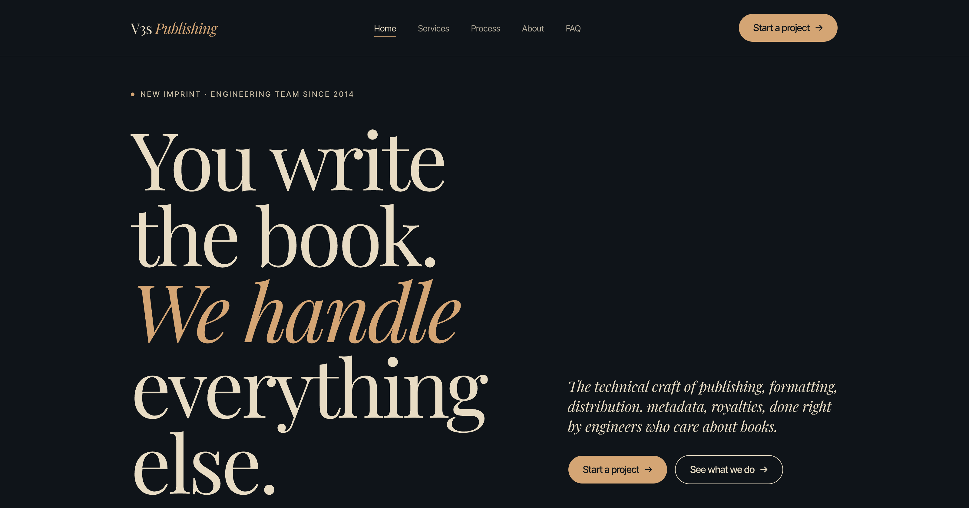 V3s Publishing — indie publishing services for independent authors